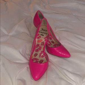 Hot Pink Juicy Couture D’Orsay Heels